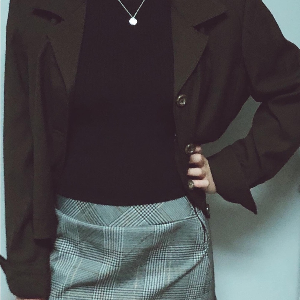 Spiegel Dark Brown Crop Blazer